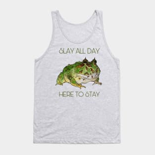 Slay All Day, Pacman Frog Tank Top